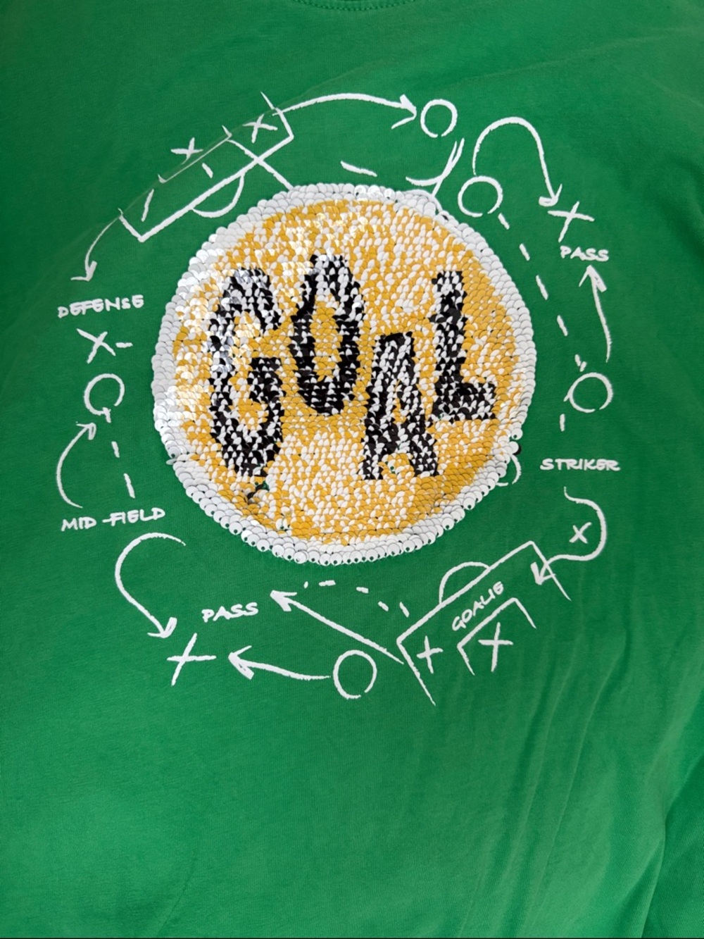 Lands' End Green Soccer Graphic Long Sleeves Shirt - Picture 2 of 9